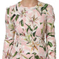 Dolce & Gabbana Pink Lily Viscose Sheath Stretch Midi Dress