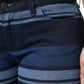 Dolce & Gabbana Blue Striped Cotton Stretch Denim Jeans