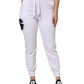 Dolce & Gabbana White Cotton Stretch Jogger Sweatpants Pants