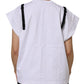 Dolce & Gabbana White Lace Cotton V-Neck Short Sleeves Top