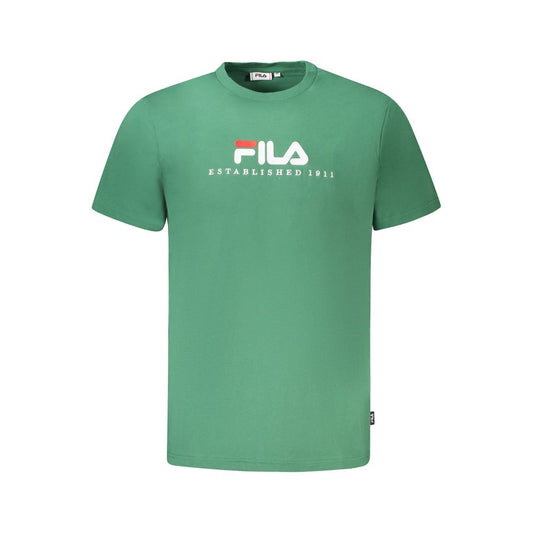 Fila Verde Cotton Unisex T-Shirt Mens T-Shirt