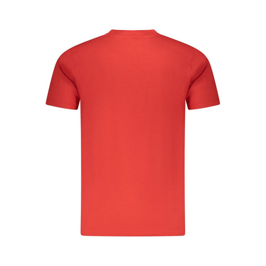 Cavalli Class Red Cotton Men T-Shirt Mens T-Shirt