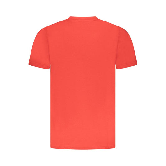 Cavalli Class Red Cotton Men T-Shirt Mens T-Shirt