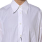 Dolce & Gabbana White Cotton Collared Shirt Long Sleeve Top