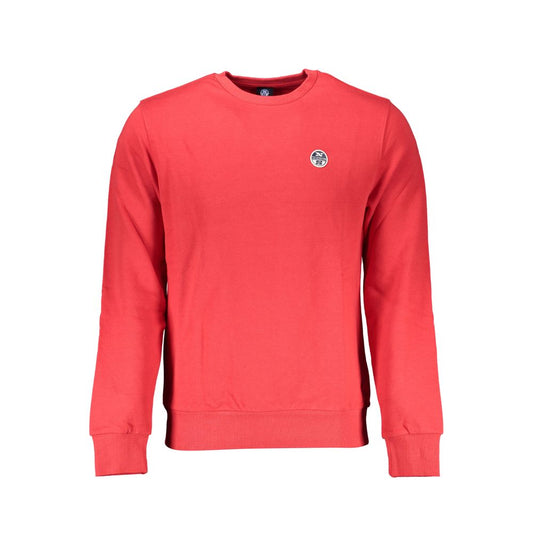North Sails Red Cotton Men Sweater Mens Sweater