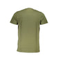 Cavalli Class Green Cotton Men T-Shirt Mens T-Shirt