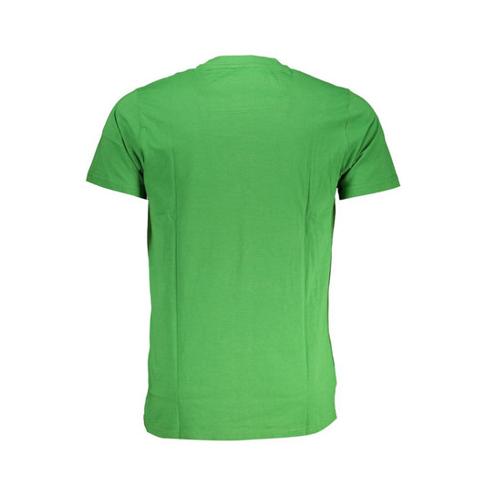 Cavalli Class Green Cotton T-Shirt Mens T-Shirt