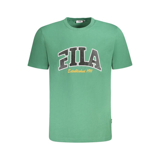 Fila Green Cotton Men T-Shirt Mens T-Shirt