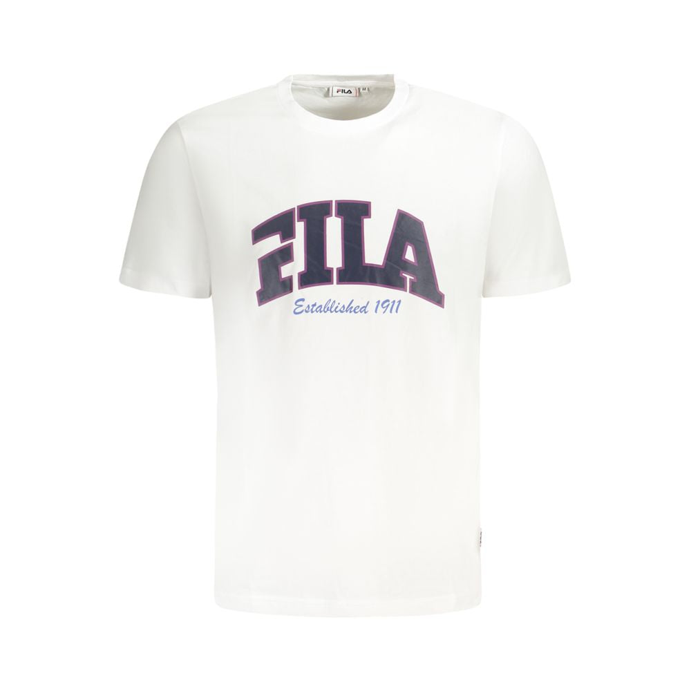 Fila White Cotton Men T-Shirt Mens T-Shirt