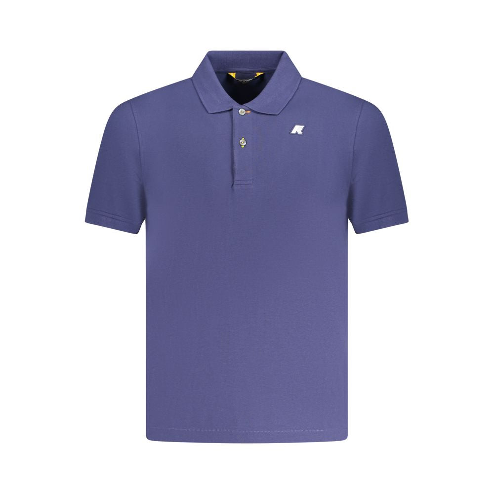 K-WAY Blue Cotton Polo Shirt Mens T-Shirt
