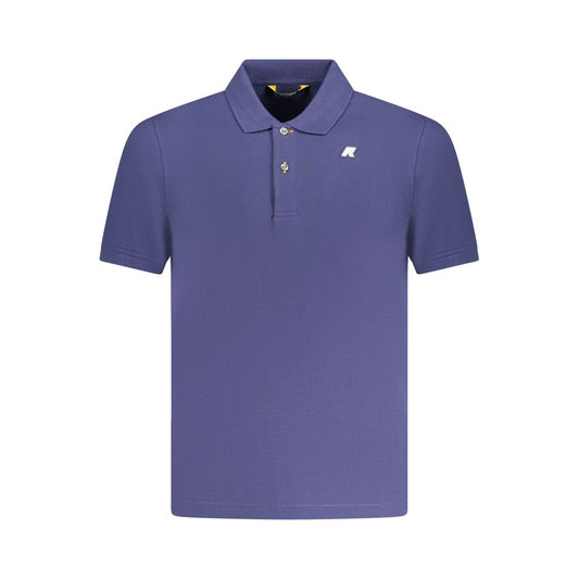 K-WAY Blue Cotton Polo Shirt Mens T-Shirt