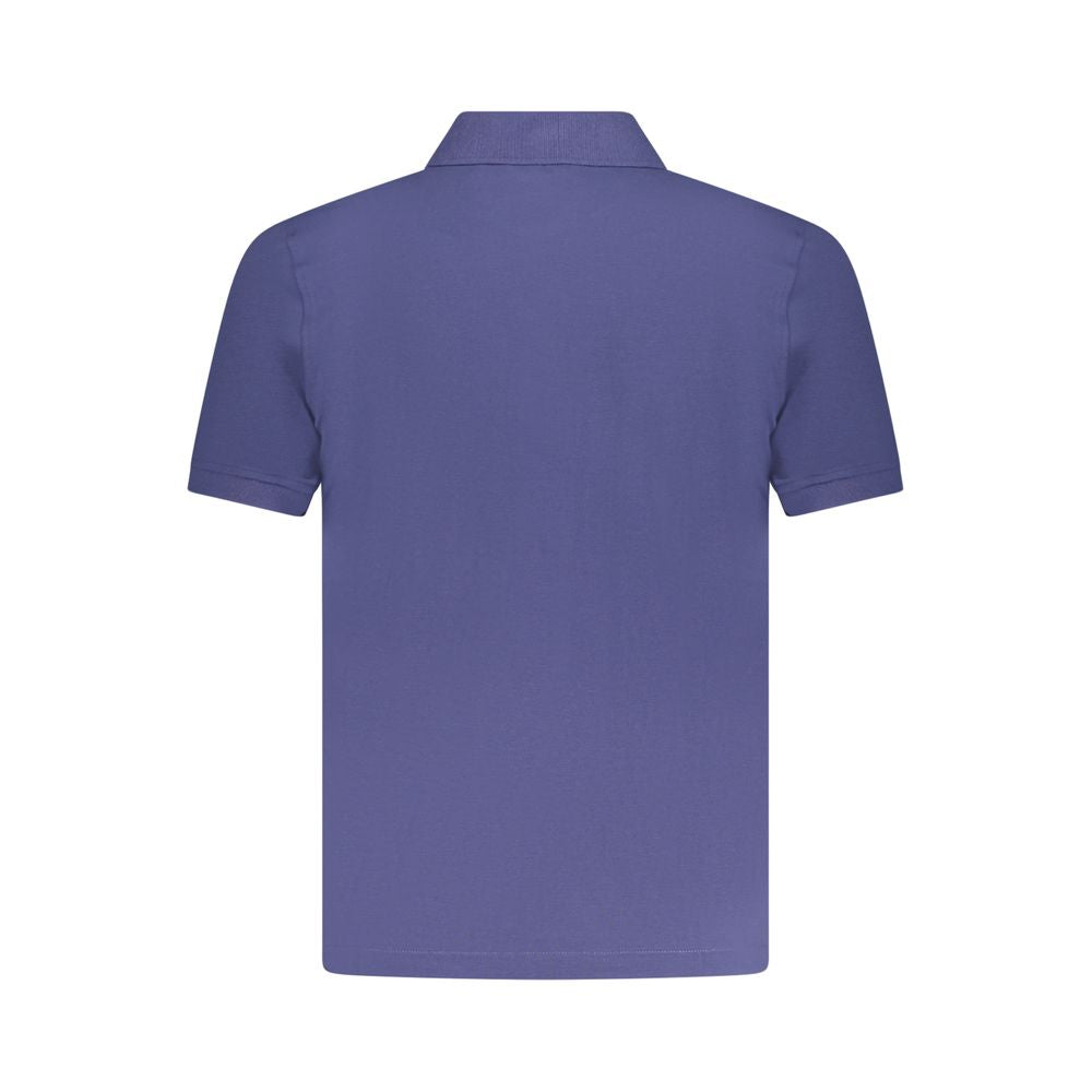 K-WAY Blue Cotton Polo Shirt Mens T-Shirt