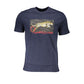 Cavalli Class Blue Cotton T-Shirt Mens T-Shirt
