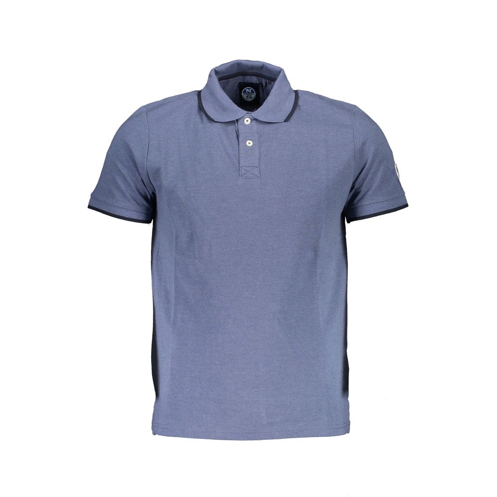 North Sails Blue Cotton Polo Shirt