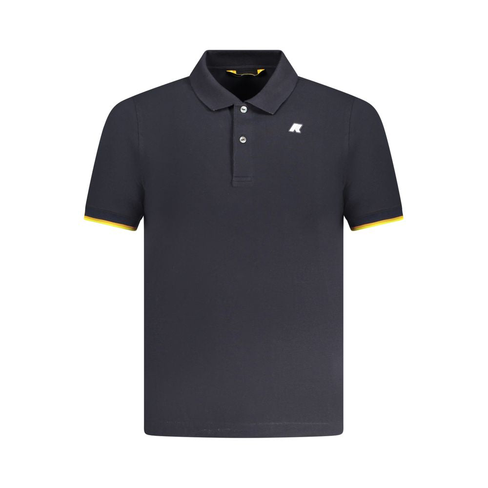 K-WAY Blue Cotton Polo Shirt Mens T-Shirt