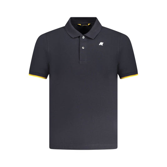 K-WAY Blue Cotton Polo Shirt Mens T-Shirt