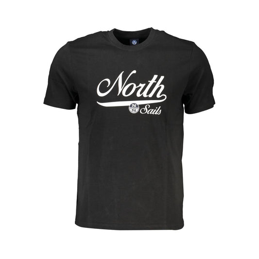 North Sails Black Cotton T-Shirt Mens T-Shirt