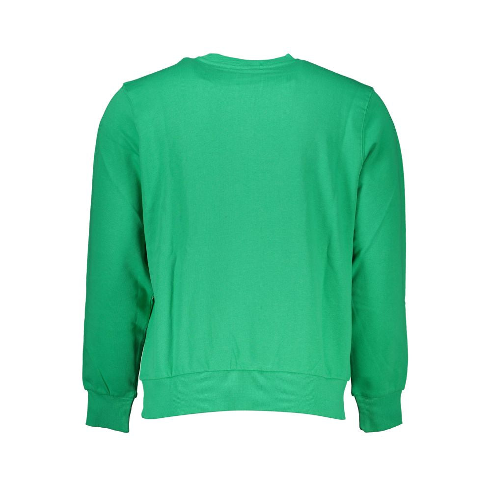 North Sails Green Cotton Men Sweater Mens Sweater