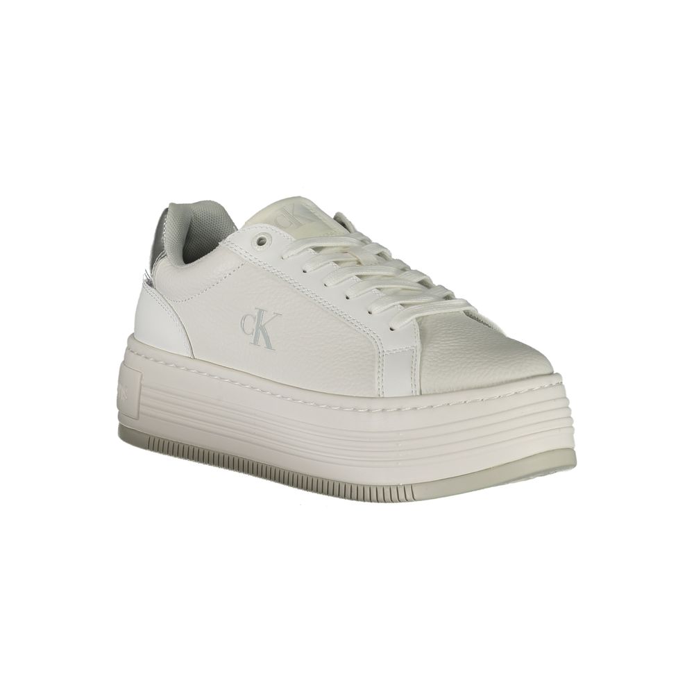 Calvin Klein White Polyester Sneaker