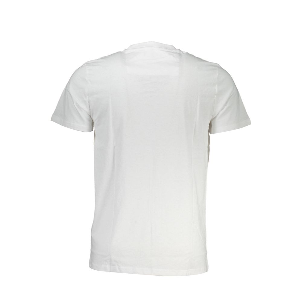 Cavalli Class Bianco Cotton Men T-Shirt