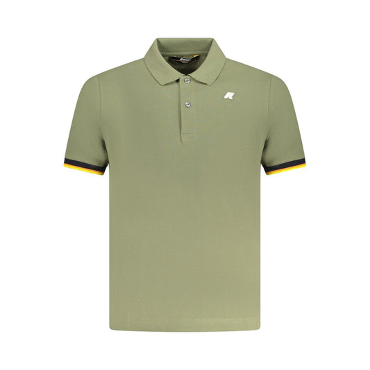 K-WAY Green Cotton Polo Shirt Mens T-Shirt