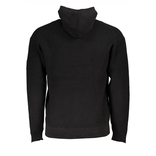 Calvin Klein Sleek Cotton Hooded Sweater with Logo Detail Mens Sweater