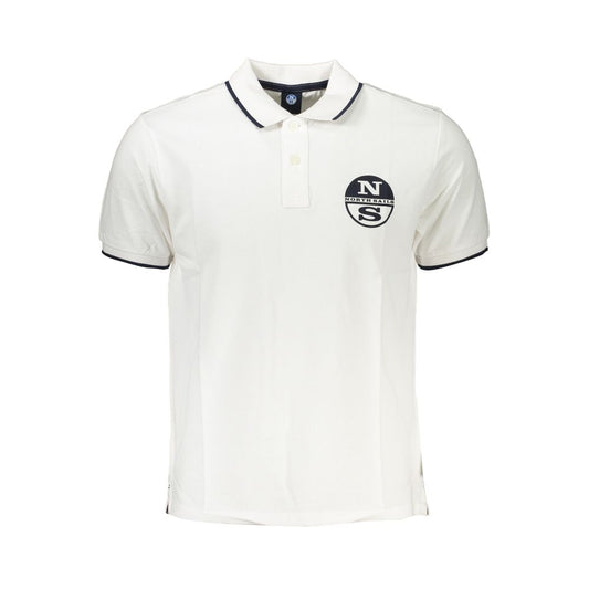 North Sails White Cotton Polo Shirt Mens T-Shirt