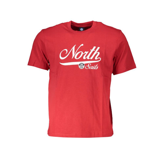 North Sails Red Cotton T-Shirt Mens T-Shirt
