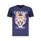 Cavalli Class Blu Cotton Men T-Shirt
