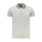 Cavalli Class Gray Cotton Polo Shirt Mens T-Shirt