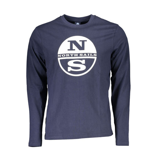 North Sails Blue Cotton T-Shirt Mens T-Shirt