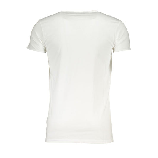 Cavalli Class White Cotton T-Shirt Mens T-Shirt