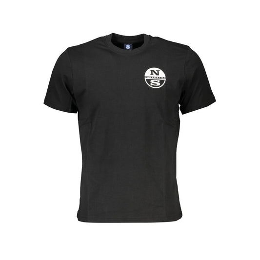 North Sails Black Cotton T-Shirt Mens T-Shirt