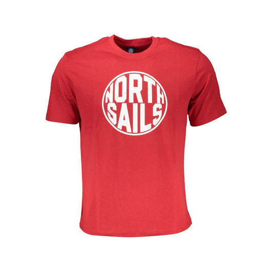 North Sails Red Cotton T-Shirt Mens T-Shirt