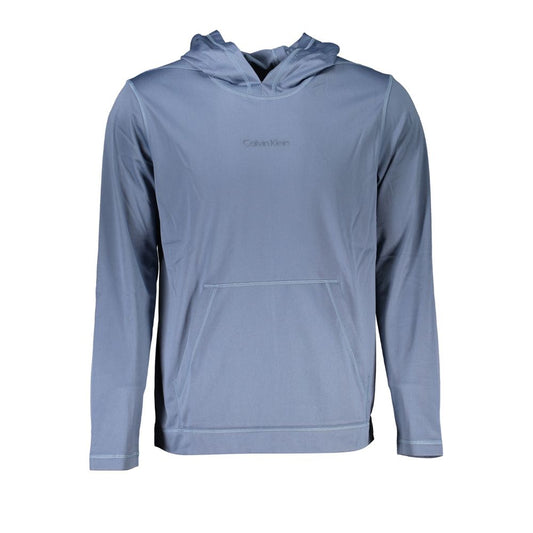 Calvin Klein Blue Polyester Men's Hooded Sweater Mens Sweater