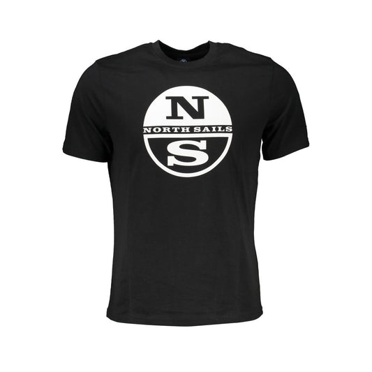 North Sails Black Cotton T-Shirt Mens T-Shirt