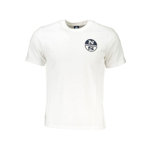 North Sails White Cotton T-Shirt Mens T-Shirt