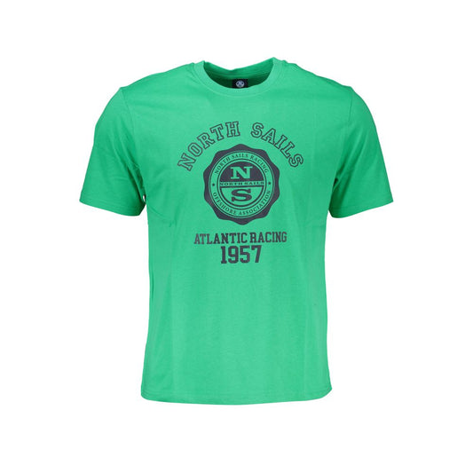 North Sails Green Cotton T-Shirt Mens T-Shirt