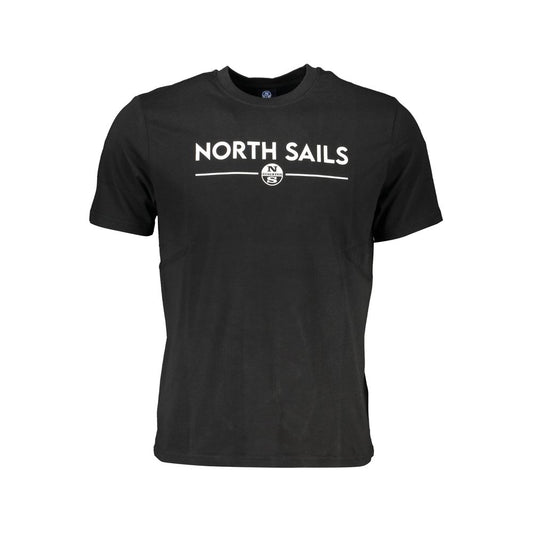 North Sails Black Cotton T-Shirt Mens T-Shirt