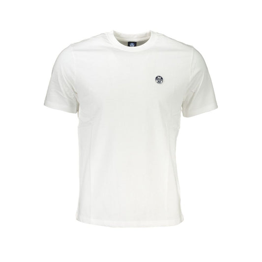 North Sails White Cotton T-Shirt Mens T-Shirt
