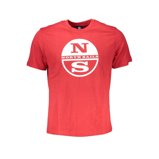 North Sails Red Cotton T-Shirt Mens T-Shirt