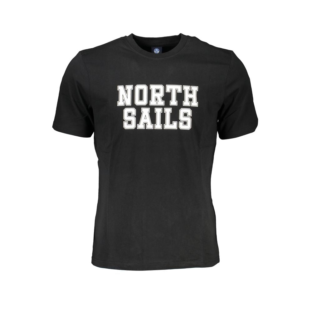 North Sails Black Cotton T-Shirt Mens T-Shirt
