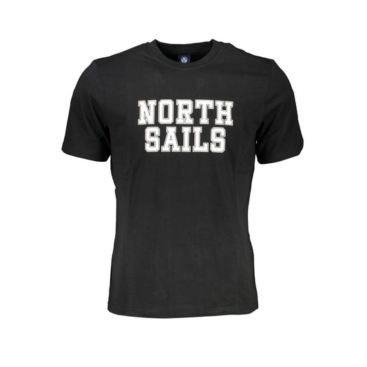 North Sails Black Cotton T-Shirt Mens T-Shirt
