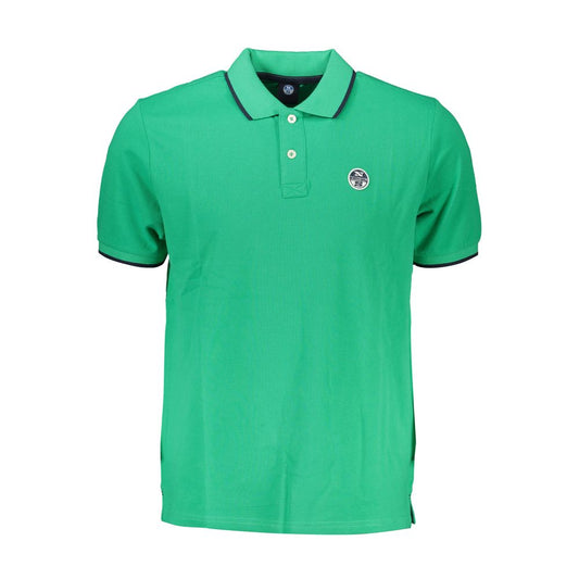 North Sails Green Cotton Polo Shirt Mens T-Shirt