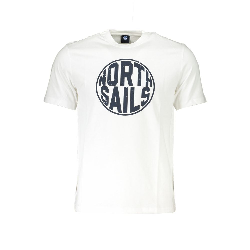 North Sails White Cotton T-Shirt Mens T-Shirt