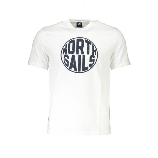North Sails White Cotton T-Shirt Mens T-Shirt
