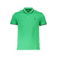 Harmont & Blaine Chic Green Cotton Polo with Contrast Detailing Mens T-Shirt