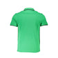 Harmont & Blaine Chic Green Cotton Polo with Contrast Detailing Mens T-Shirt