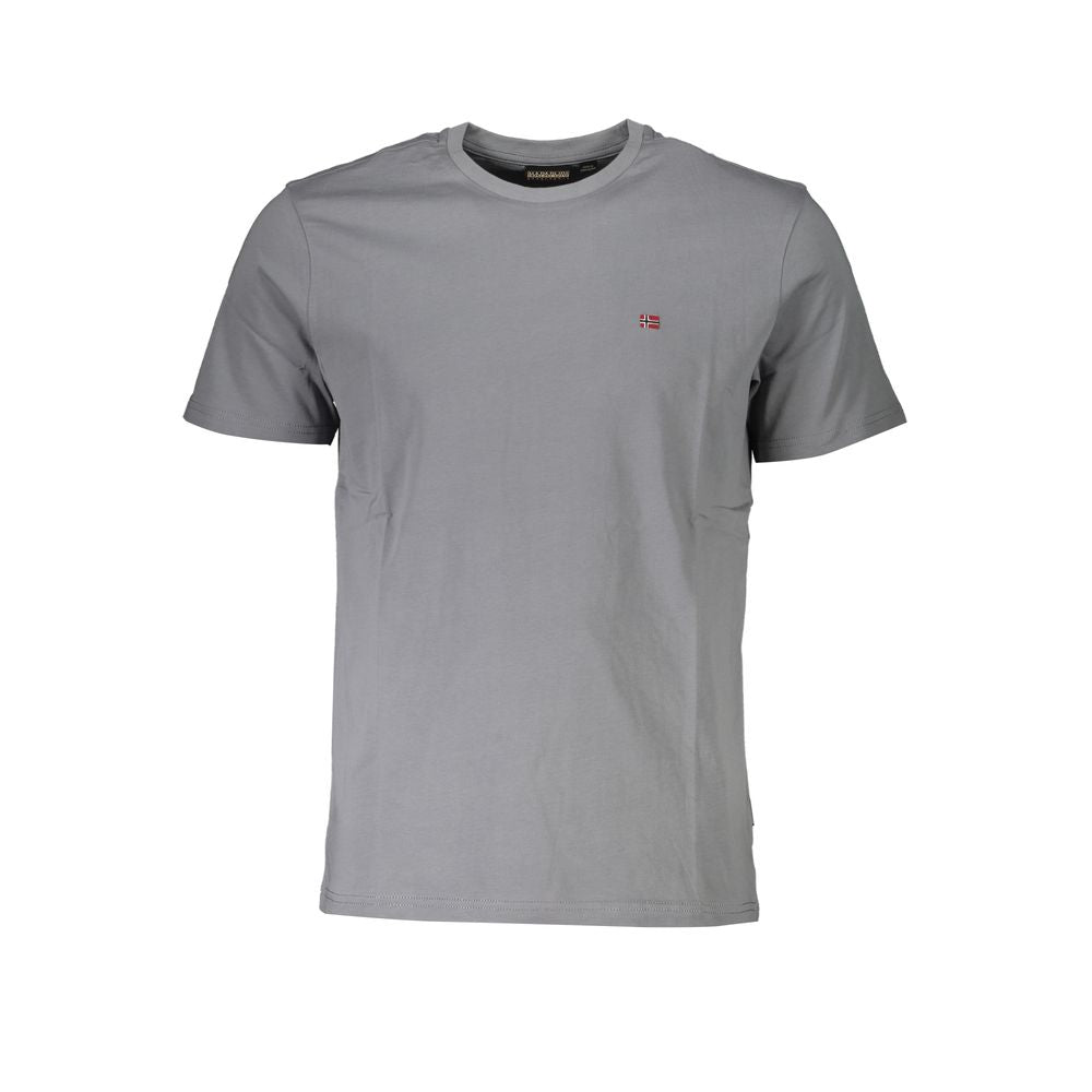 Napapijri Brown Cotton Men T-Shirt Mens T-Shirt