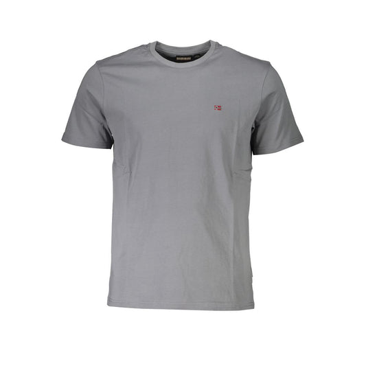 Napapijri Brown Cotton Men T-Shirt Mens T-Shirt
